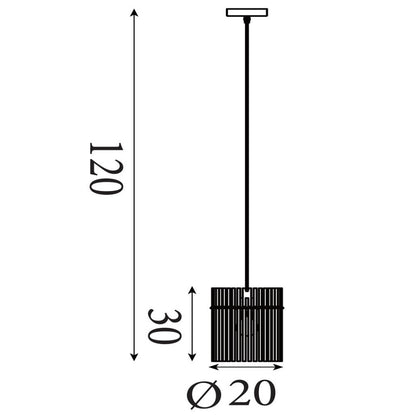 Swizzle 1-Light Matte Black Pendant