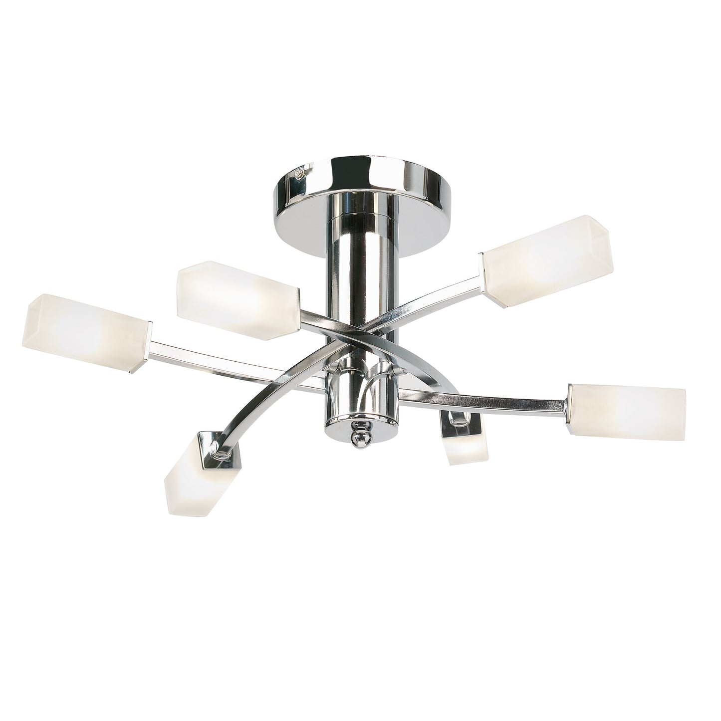 Havana 6 Light Semi Flush Chrome