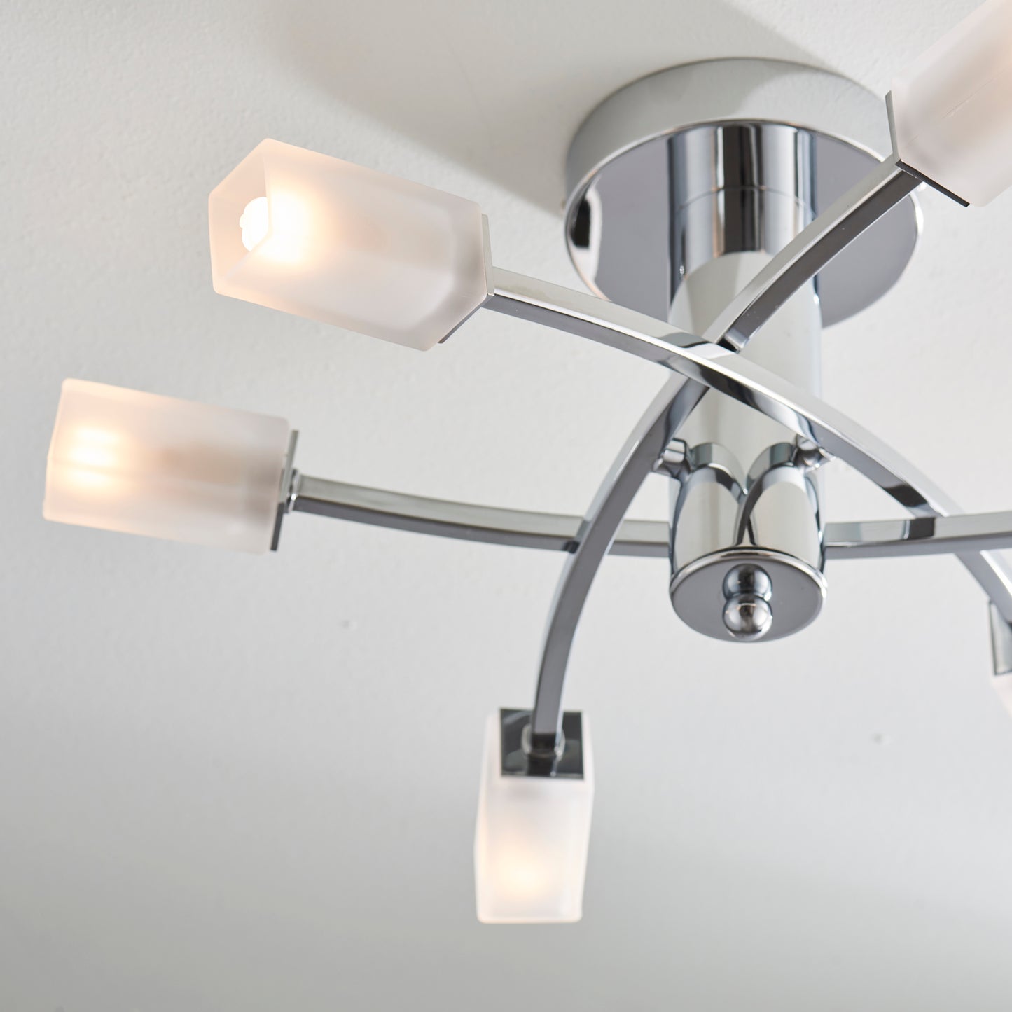 Havana 6 Light Semi Flush Chrome