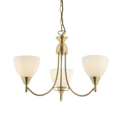 Alton 3 Light Pendant Antique Brass