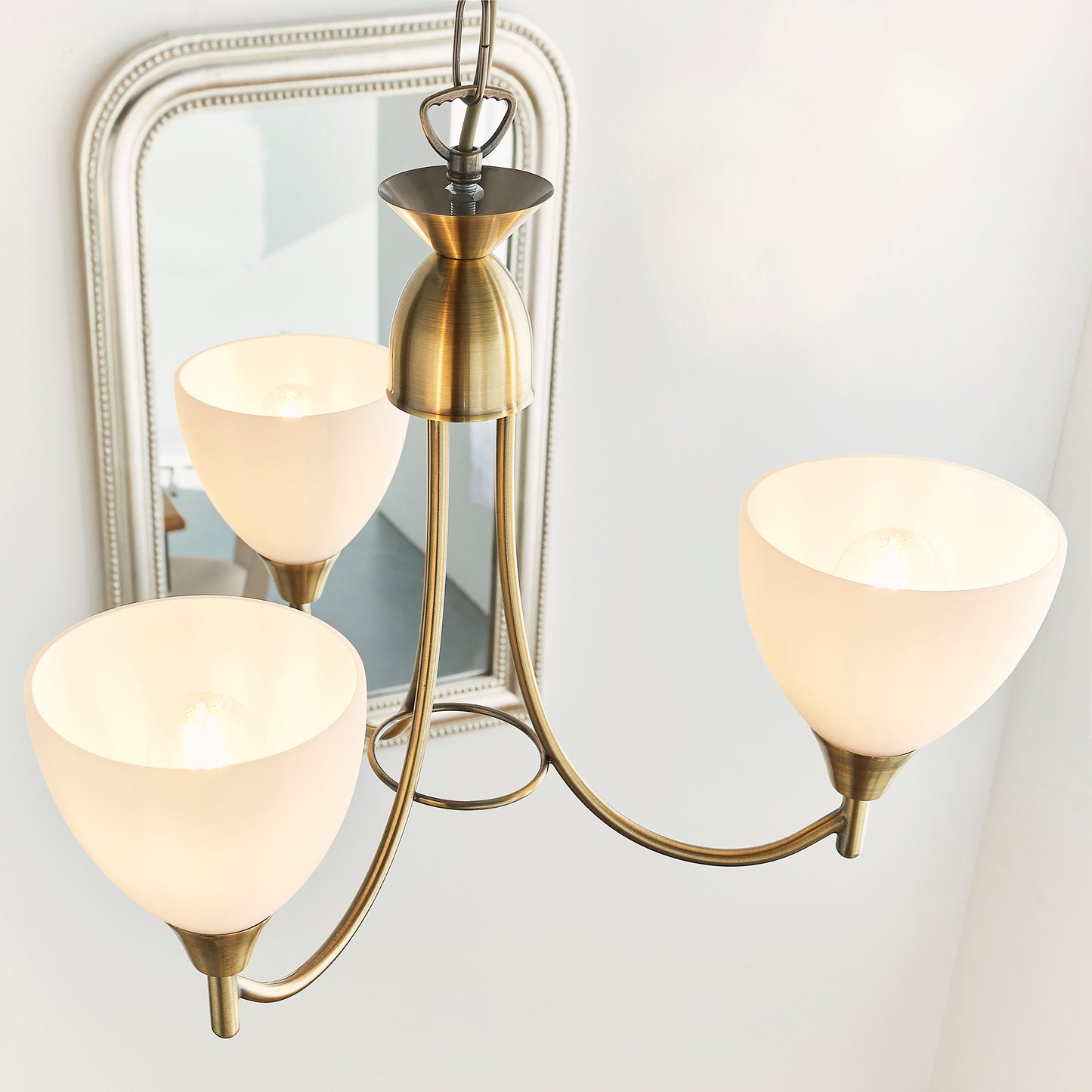 Alton 3 Light Pendant Antique Brass