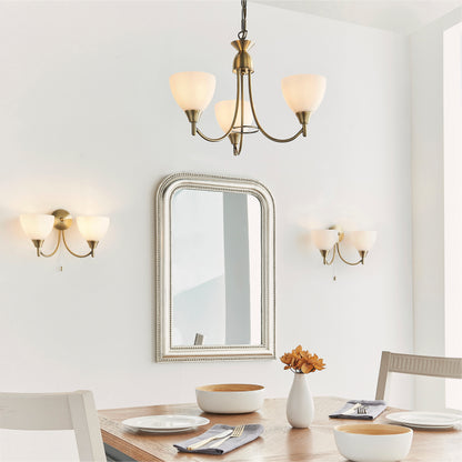 Alton 3 Light Pendant Antique Brass