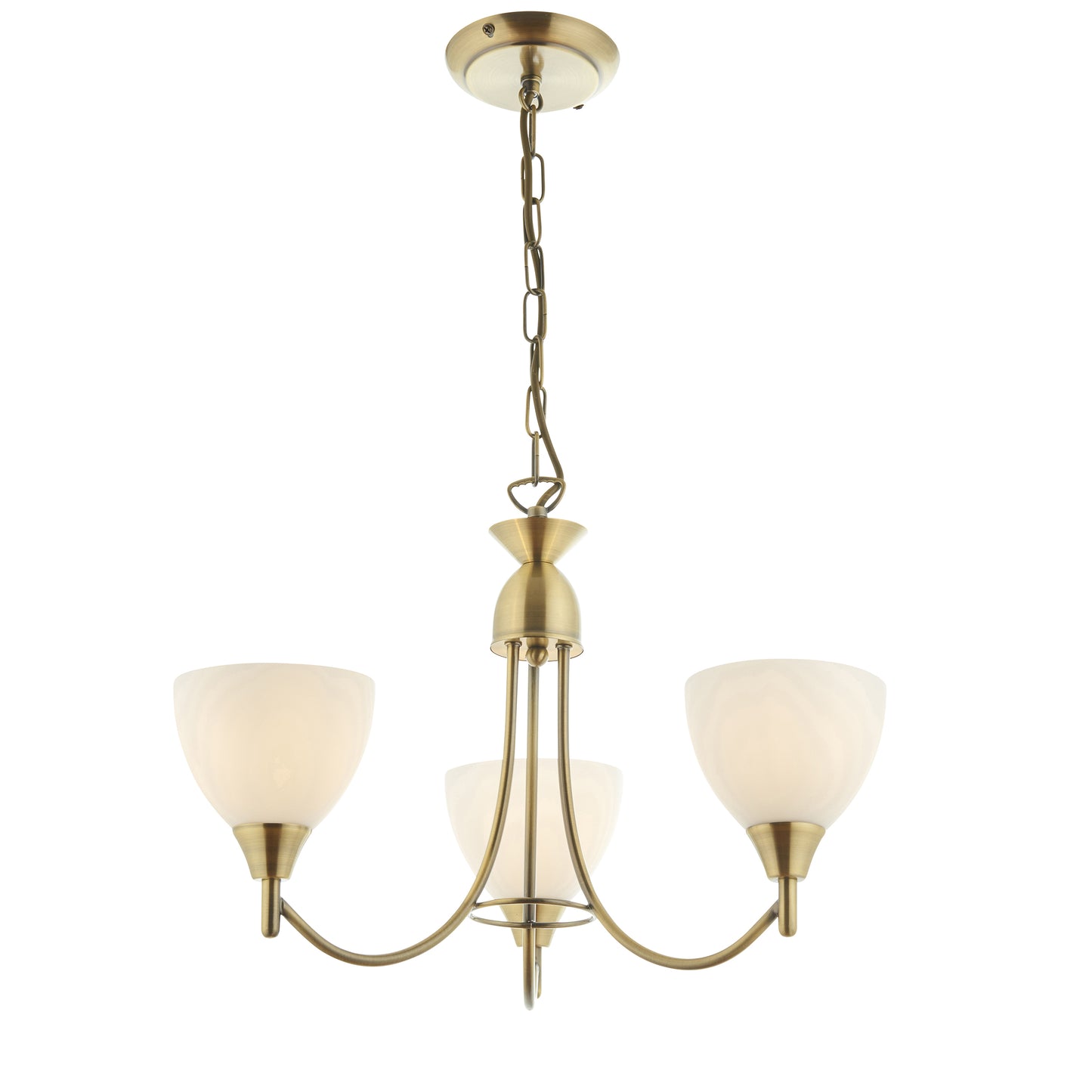 Alton 3 Light Pendant Antique Brass