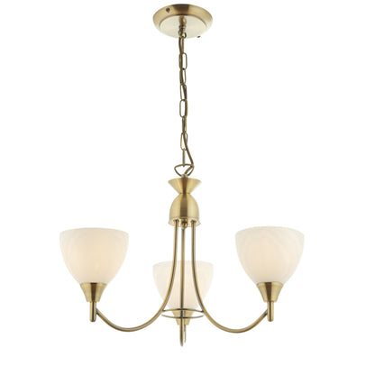 Alton 3 Light Pendant Antique Brass