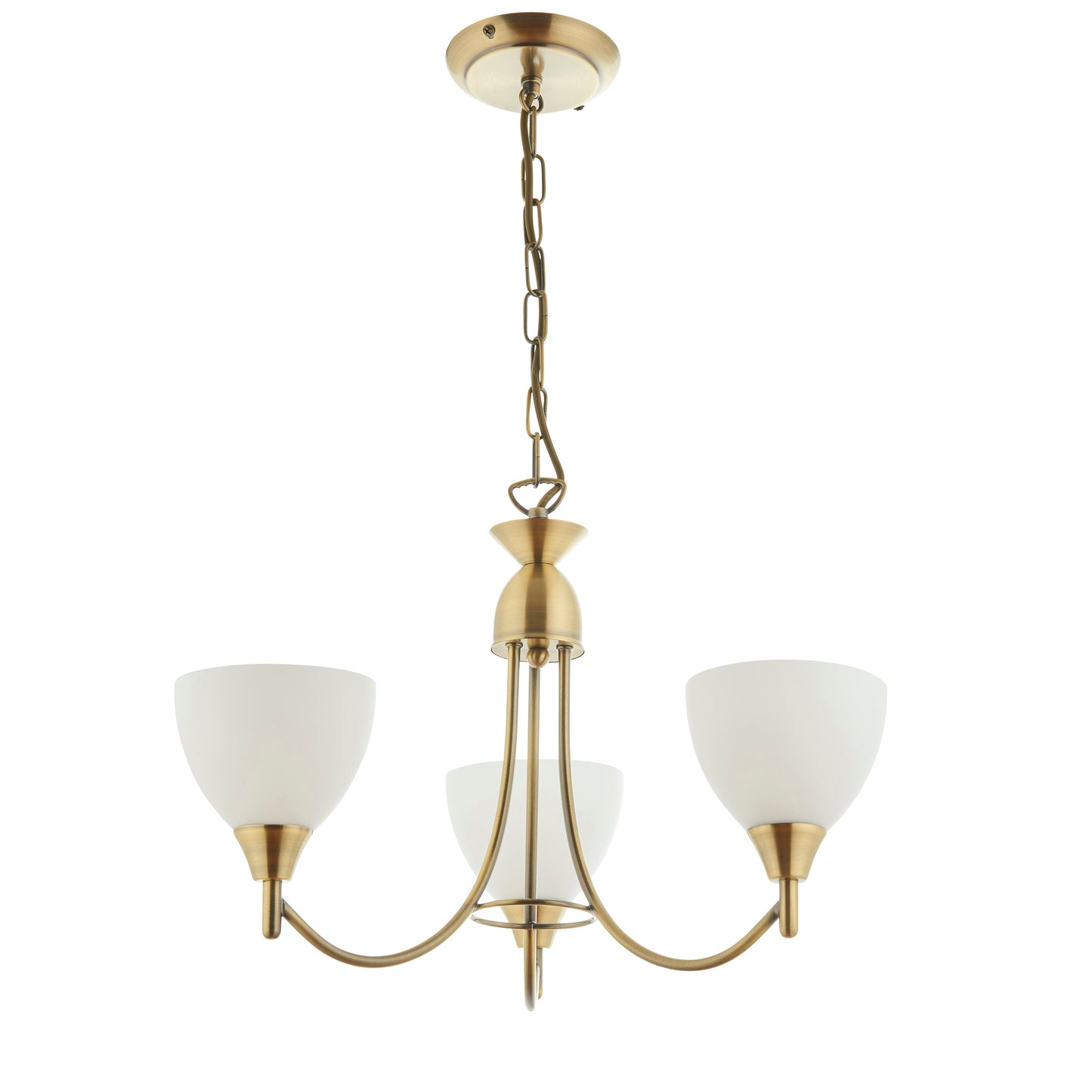 Alton 3 Light Pendant Antique Brass