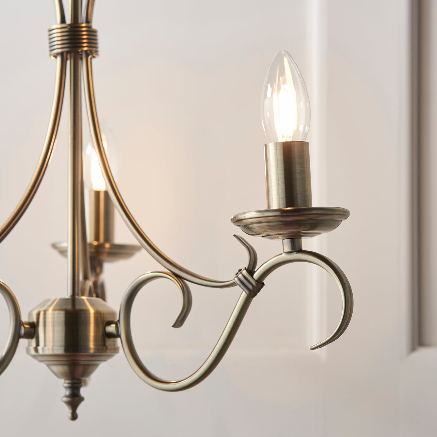 Bernice 3 Light Pendant Antique Brass