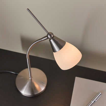 Range Touch Task Table Lamp Satin Chrome