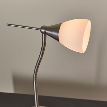 Range Touch Task Table Lamp Satin Chrome