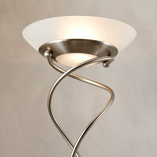 Monaco Mother & Child Floor Lamp Satin Chrome