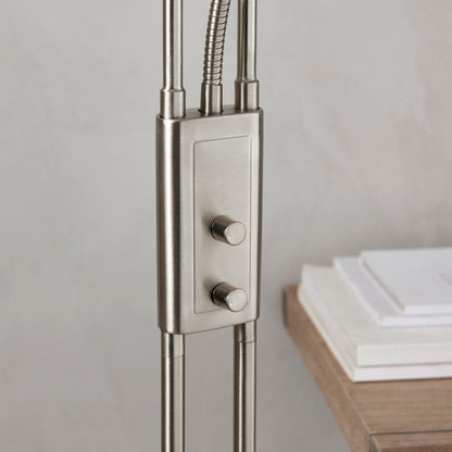 Monaco Mother & Child Floor Lamp Satin Chrome