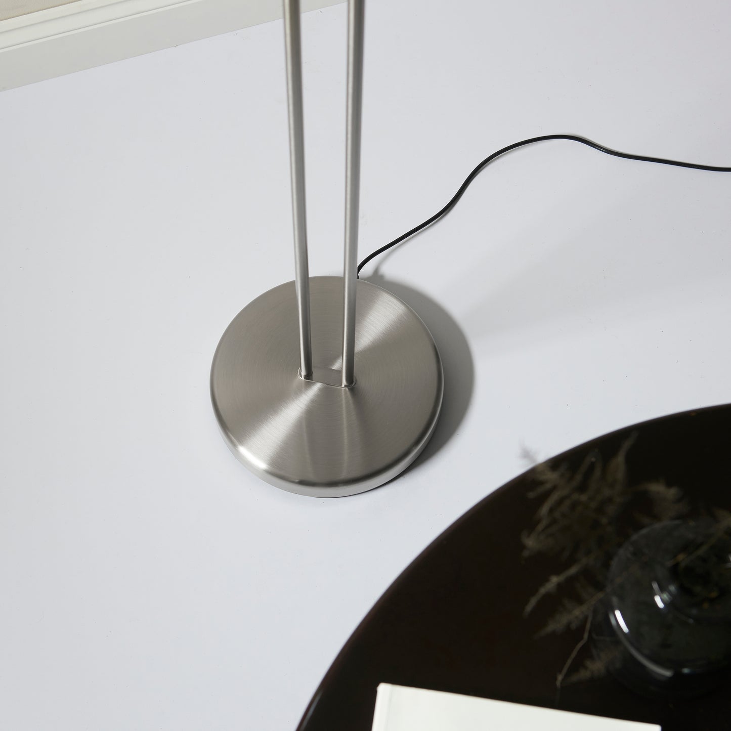 Monaco Mother & Child Floor Lamp Satin Chrome