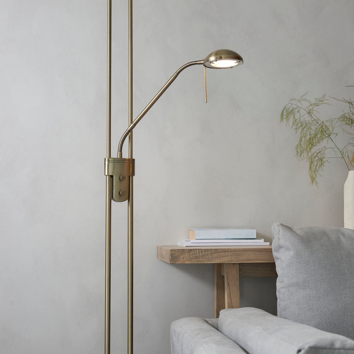 Rome Mother & Child Floor Lamp Antique Brass
