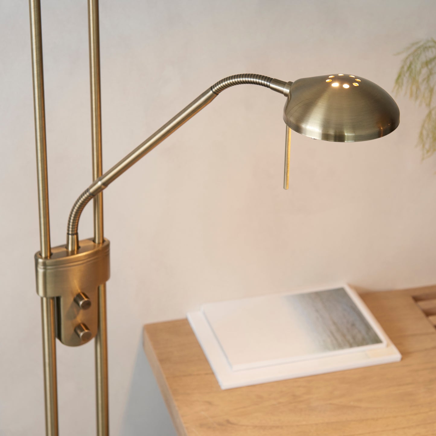 Rome Mother & Child Floor Lamp Antique Brass
