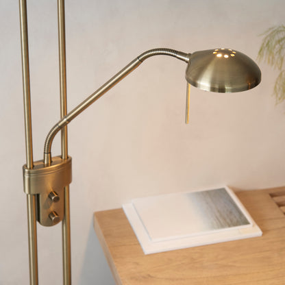 Rome Mother & Child Floor Lamp Antique Brass
