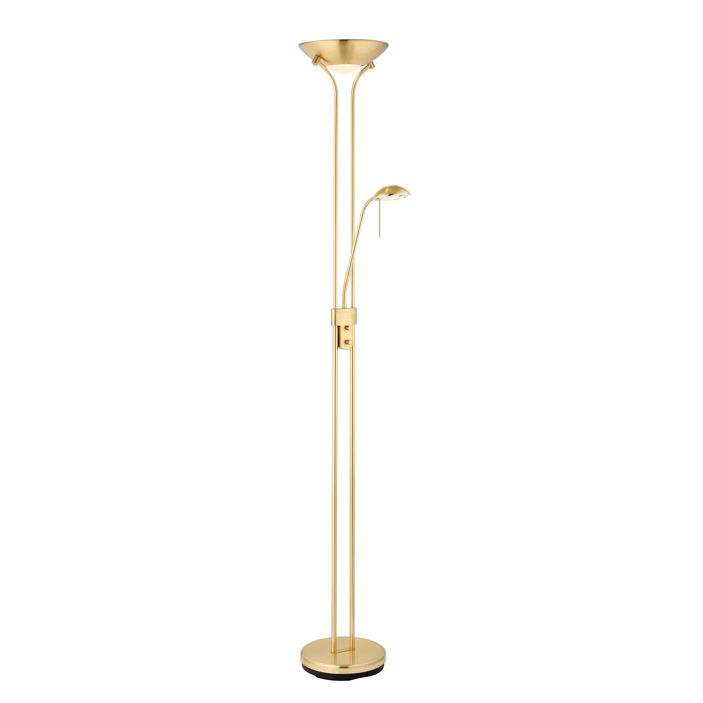 Rome Mother & Child Floor Lamp Satin Brass