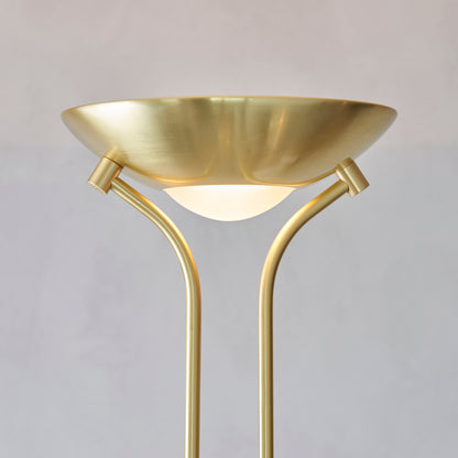 Rome Mother & Child Floor Lamp Satin Brass