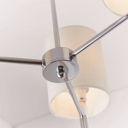 Brio 3 Light Semi Flush Chrome