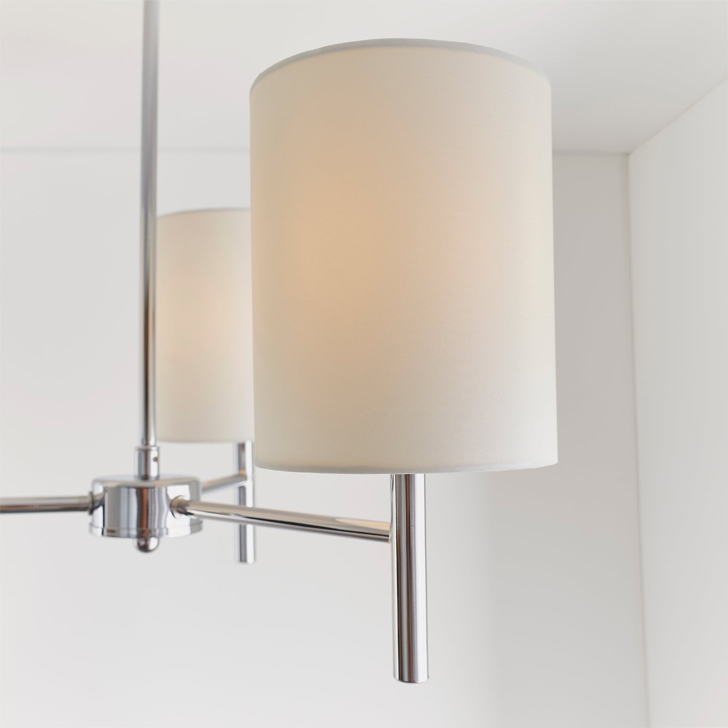 Brio 3 Light Semi Flush Chrome