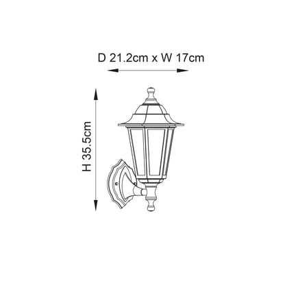 Bayswater 1 Light Wall Light Black