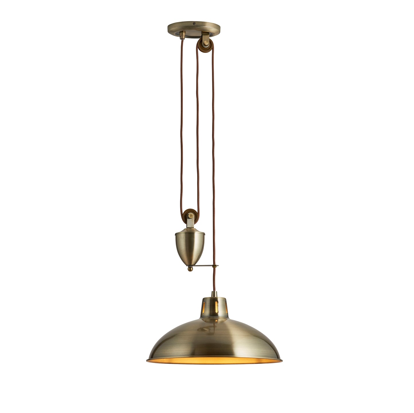 Polka Rise & Fall Pendant Antique Brass