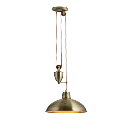 Polka Rise & Fall Pendant Antique Brass
