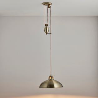 Polka Rise & Fall Pendant Antique Brass