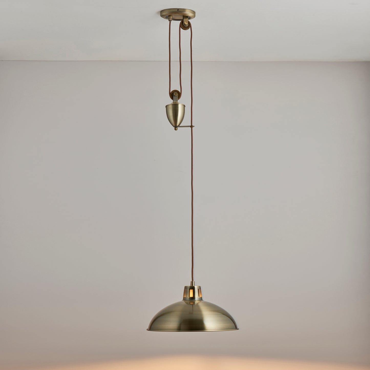 Polka Rise & Fall Pendant Antique Brass