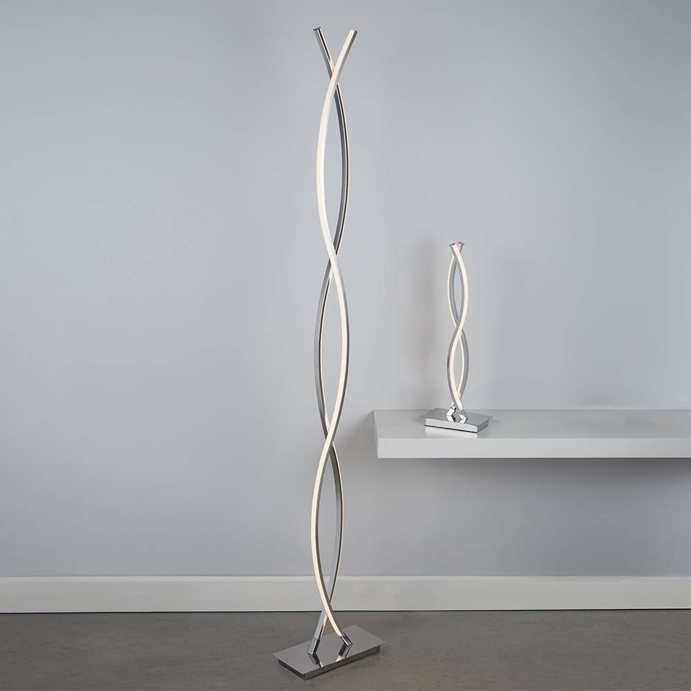 Platt Polished Chrome LED Floor Lamp
