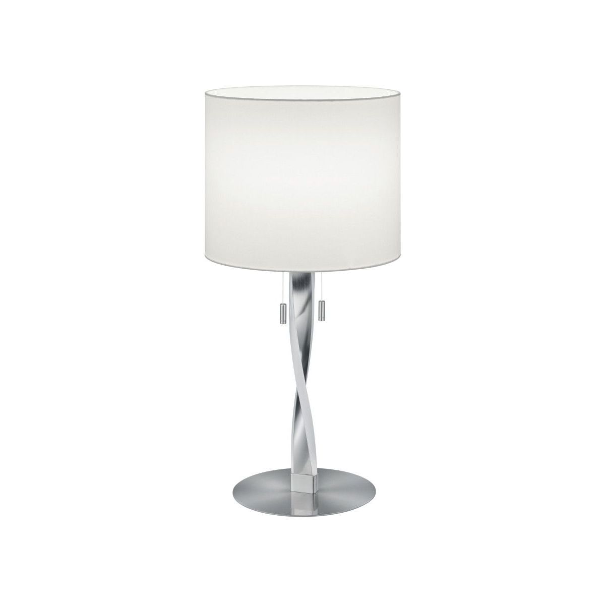 Nandor 2 Light Satin Nickel LED Table Lamp