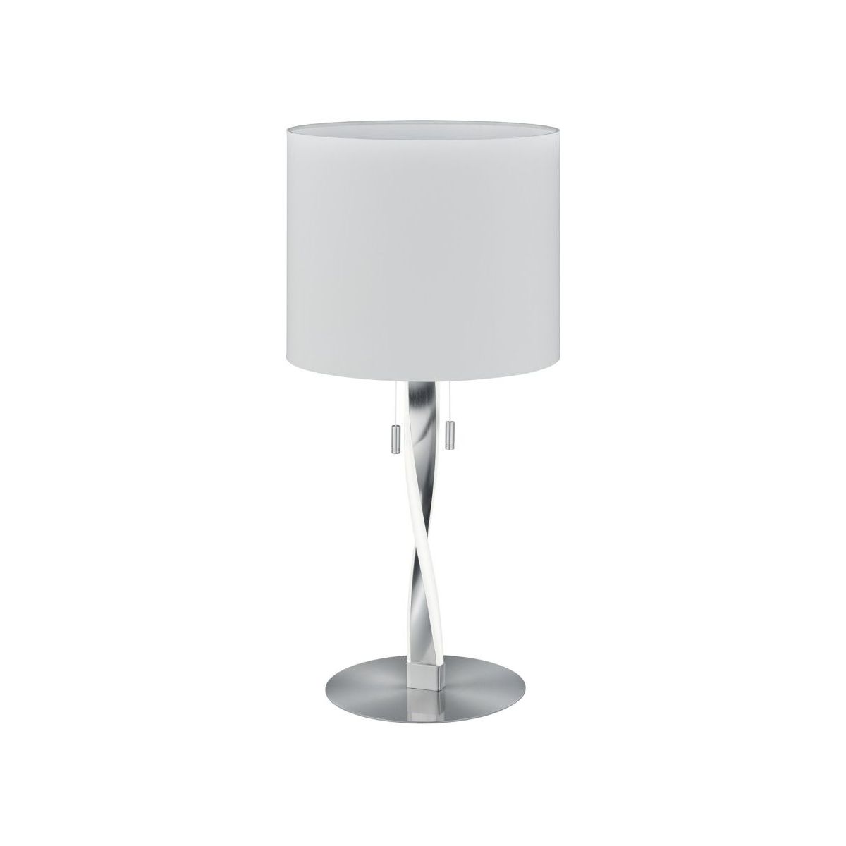 Nandor 2 Light Satin Nickel LED Table Lamp