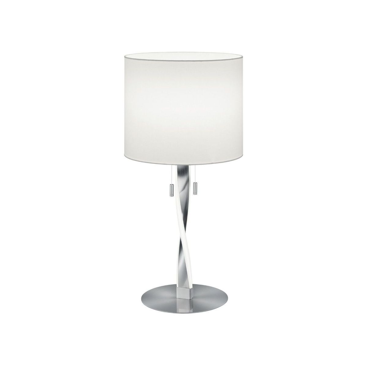 Nandor 2 Light Satin Nickel LED Table Lamp