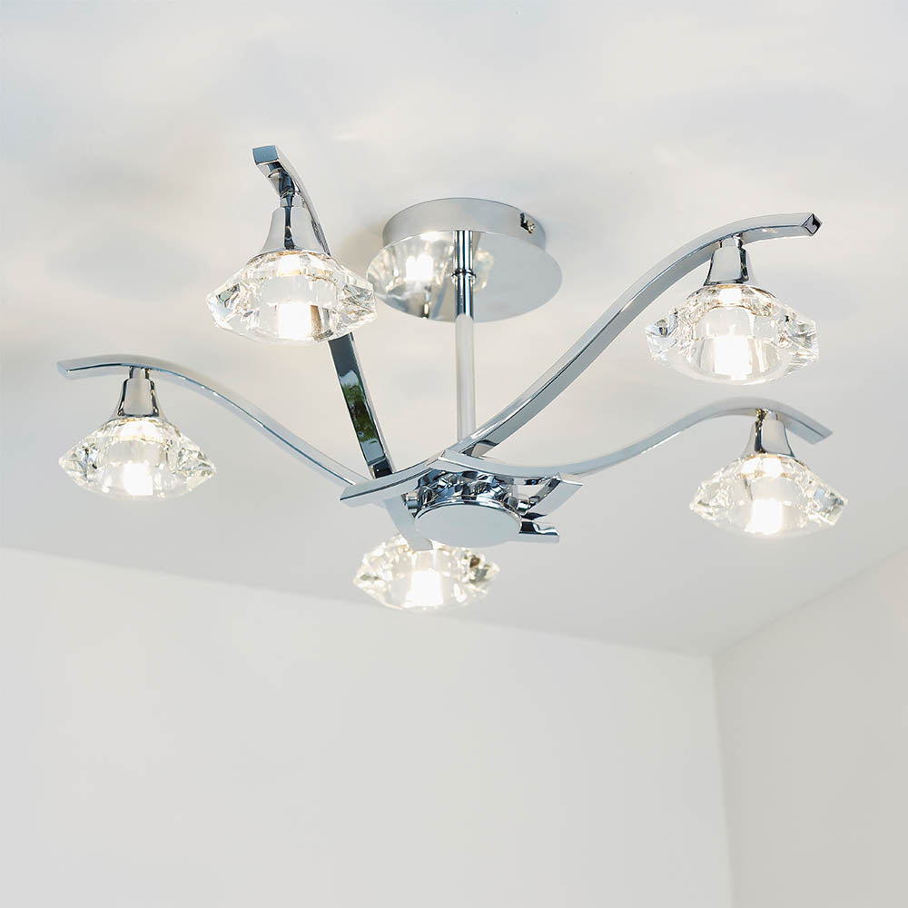 Langella 5 Light Semi Flush