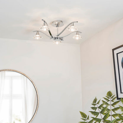 Langella 5 Light Semi Flush