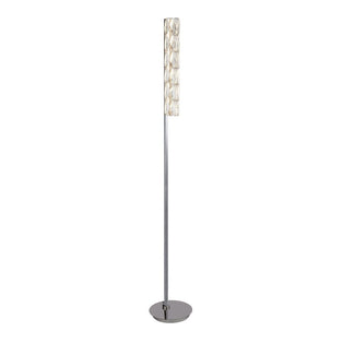 Remy Polished Chrome & Crystal Floor Lamp