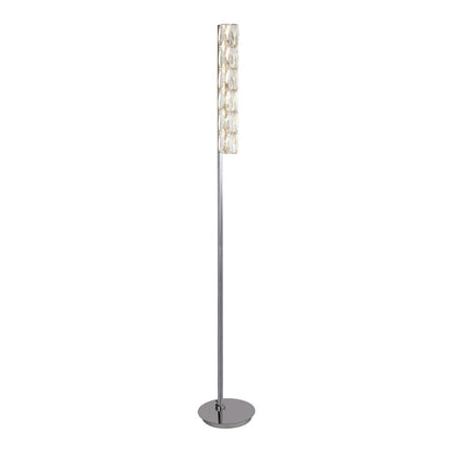 Remy Polished Chrome & Crystal Floor Lamp