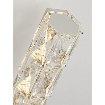 Remy Polished Chrome & Crystal Floor Lamp