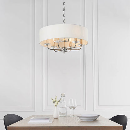 Nixon 6 Light Pendant Nickel