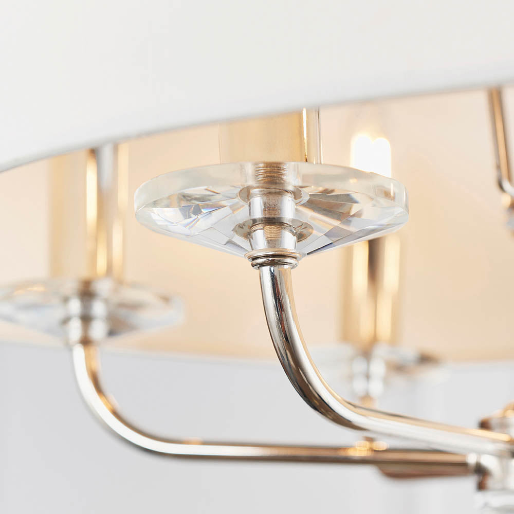 Nixon 6 Light Pendant Nickel