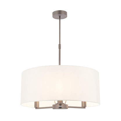 Daley Shaded 3 Light Pendant Nickel