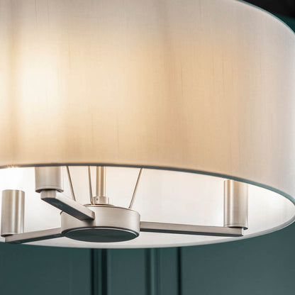 Daley Shaded 3 Light Pendant Nickel
