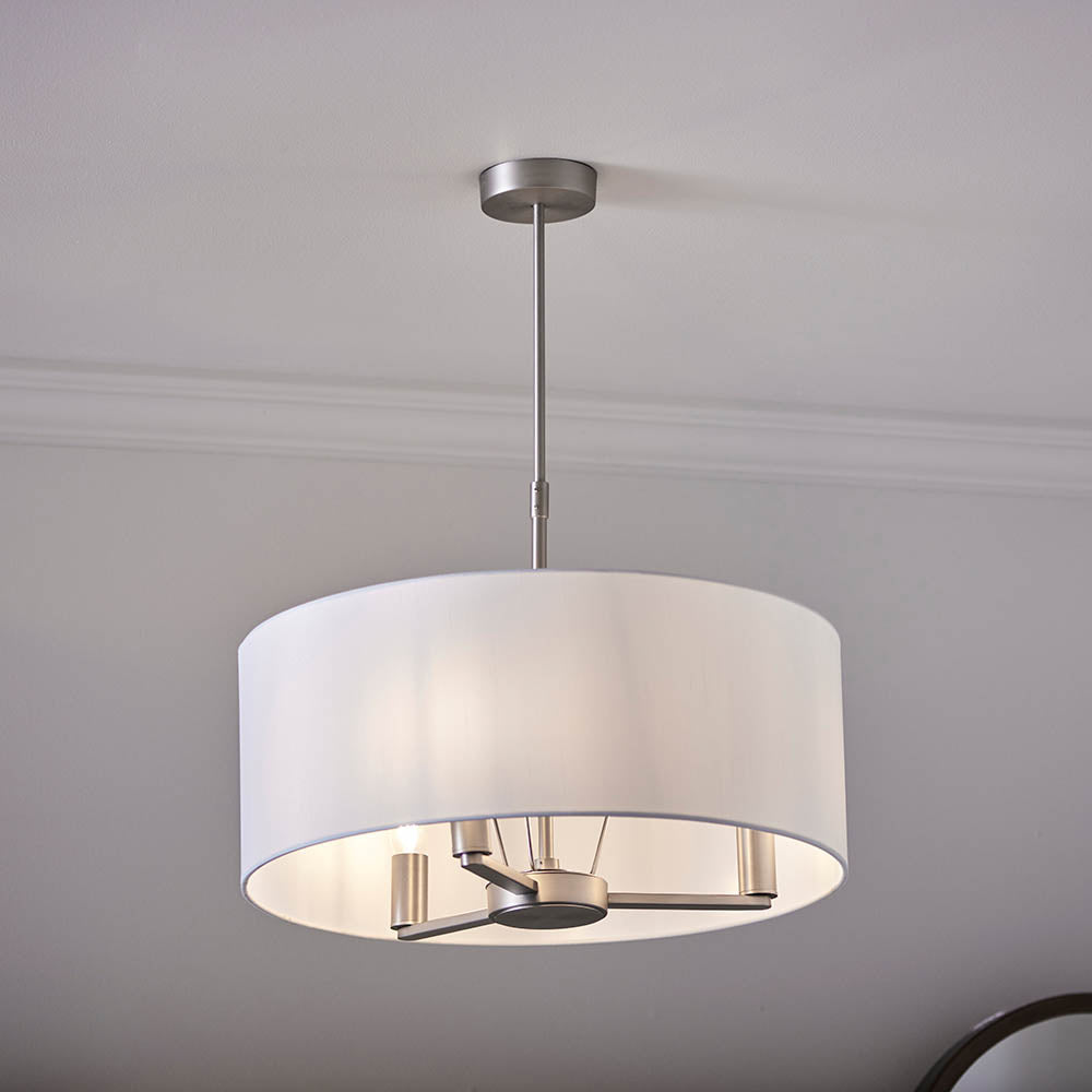 Daley Shaded 3 Light Pendant Nickel