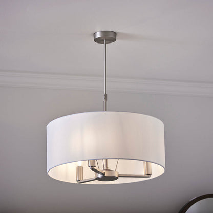 Daley Shaded 3 Light Pendant Nickel