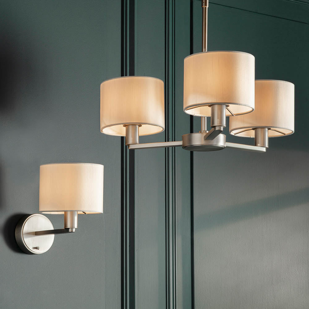Daley 3 Light Pendant Nickel