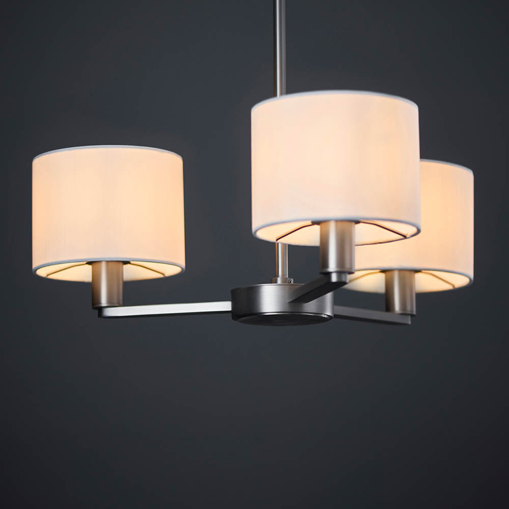 Daley 3 Light Pendant Nickel