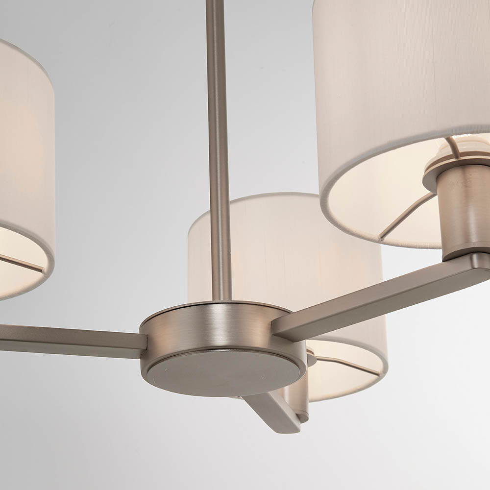 Daley 3 Light Pendant Nickel