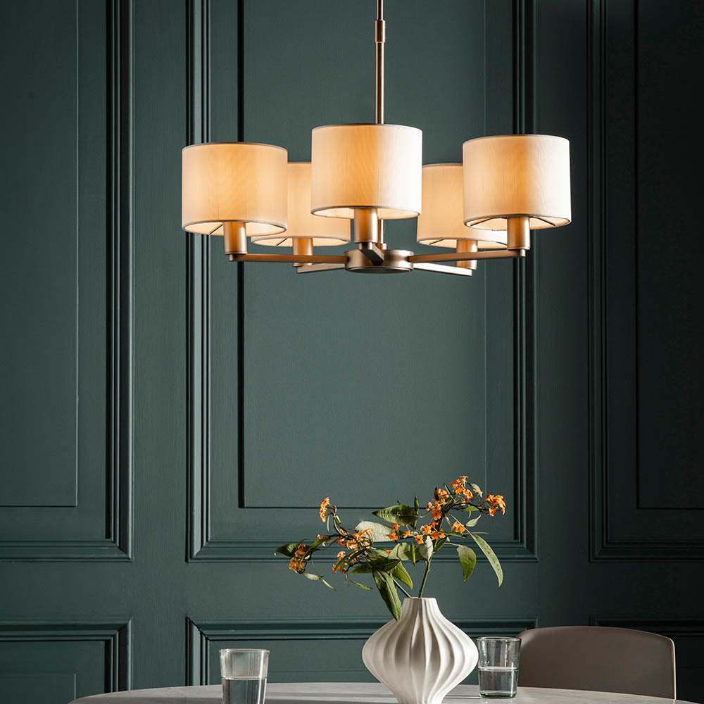 Daley 5 Light Pendant Nickel