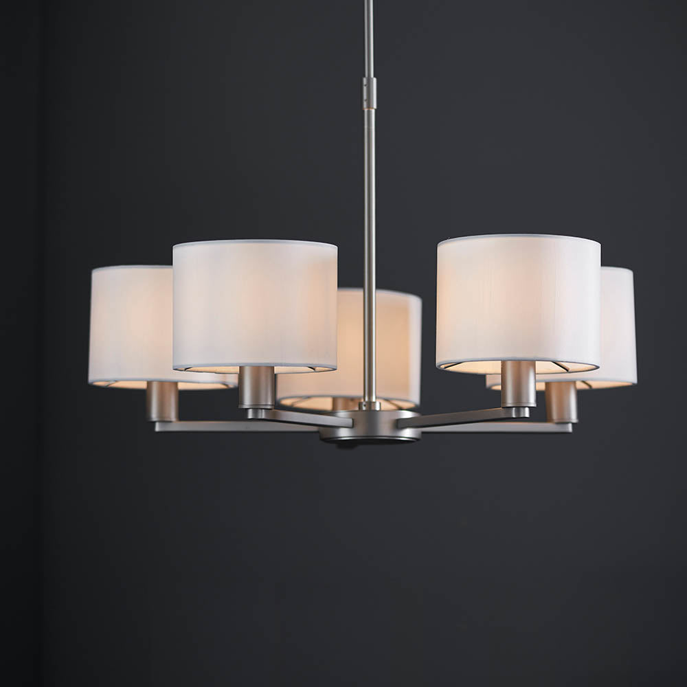 Daley 5 Light Pendant Nickel