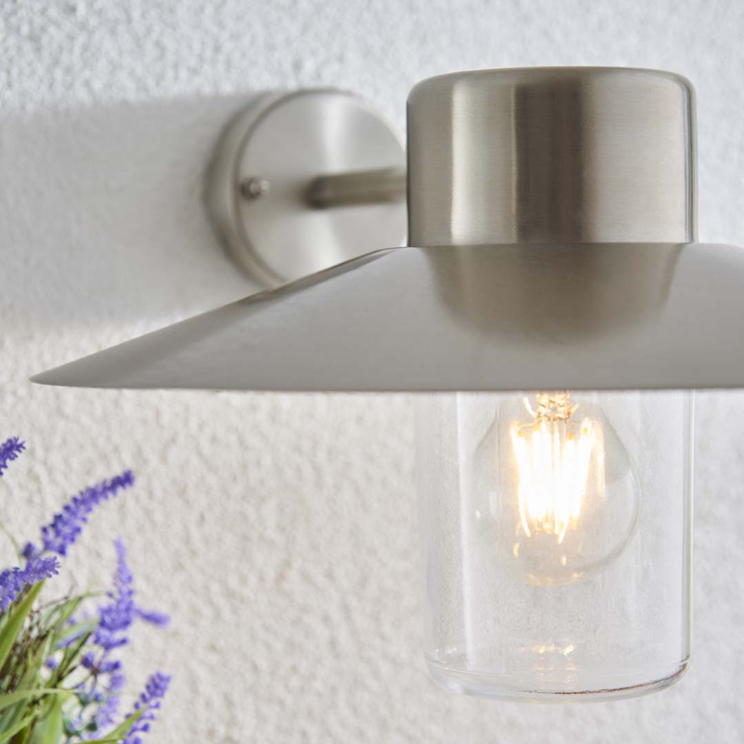 Fenwick Stainless Steel IP44 Outdoor Wall Light