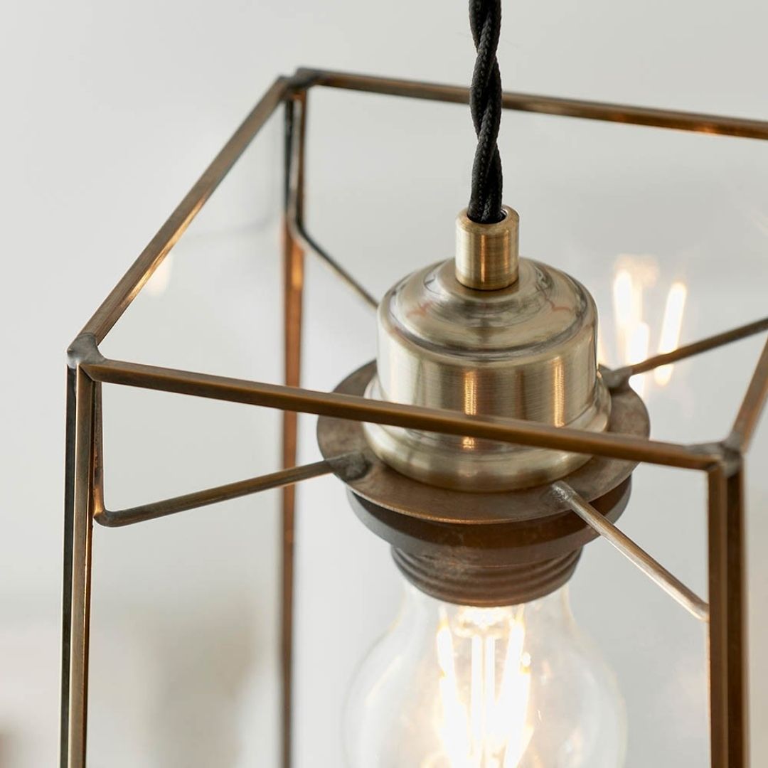 Beaumont Antique Brass Easy-Fit Pendant