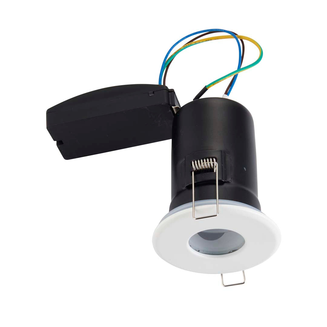 Shield Shower White Downlighter Firerated IP65